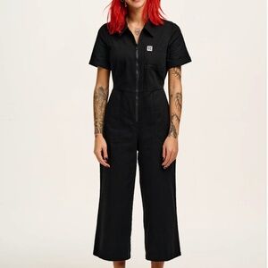 Lucy and Yak Ragan - Cotton Jumpsuit in Black size 0 us UK 4